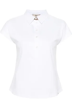 HERNO Polo con franja del logo