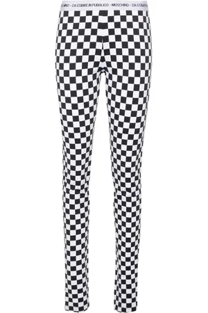 Moschino Pantalones acampanados a cuadros