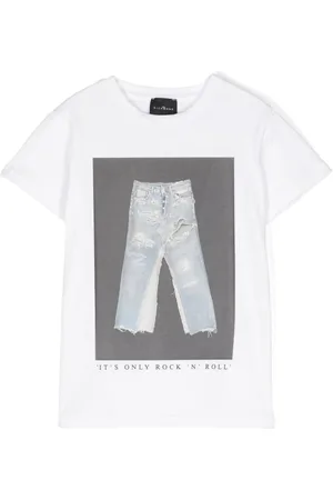 John Richmond Camiseta con estampado vaquero