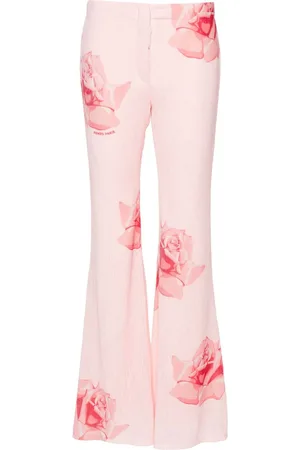 Kenzo Pantalones acampanados con estampada