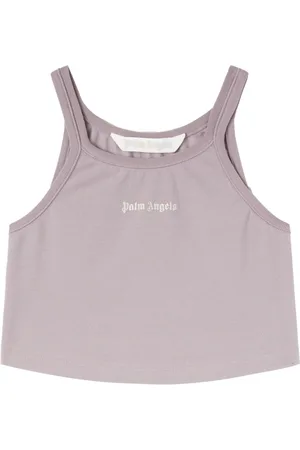 Palm Angels Top corto con logo estampado