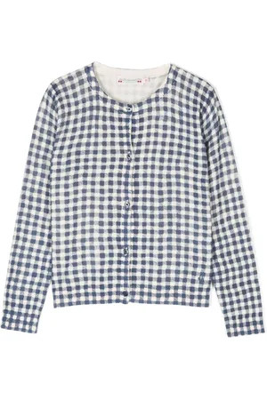 BONPOINT Cárdigan Kyra a cuadros gingham