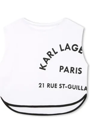 Karl Lagerfeld Top con logo estampado