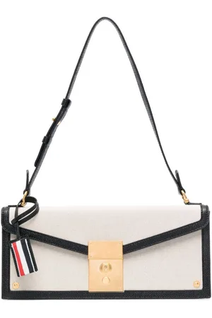 Thom Browne Bolso de hombro con etiqueta RWB