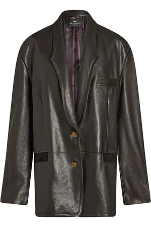 Etro Chaqueta con ribete de ante