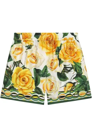 Dolce & Gabbana Pantalones cortos con rosas estampadas