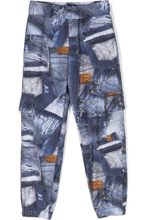 Chiara Ferragni Pantalones cargo con estampado vaquero