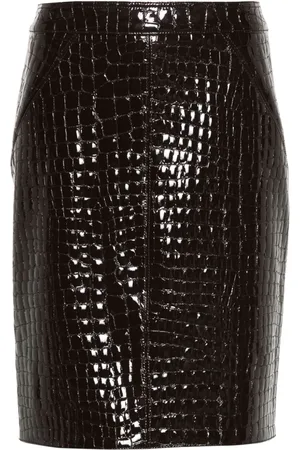 Tom Ford Falda con efecto de piel de cocodrilo