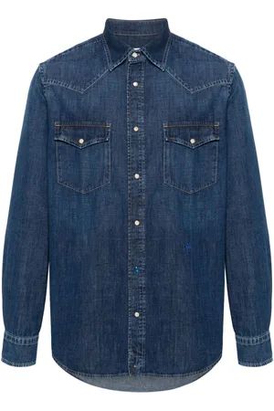 Jacob Cohen Camisa vaquera con logo bordado