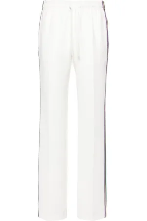 Zadig & Voltaire Pantalones Pomy de crepé con rayas