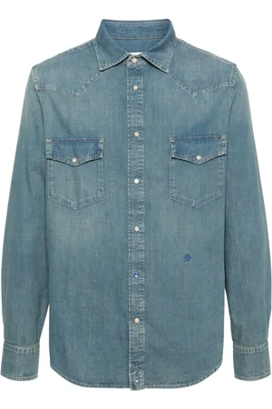 Jacob Cohen Camisa vaquera con logo bordado
