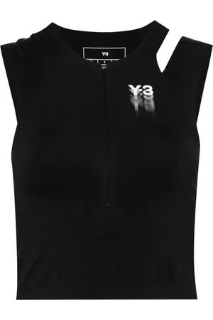 Y-3 Top deportivo corto con logo estampado