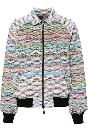 Missoni Chaqueta bomber reversible con motivo en zigzag
