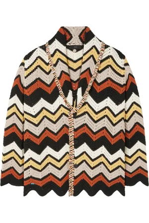 Alanui Cárdigan Kaleidoscopic en chevron