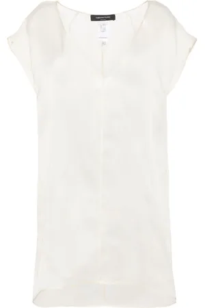 Fabiana Filippi Blusa semitranslúcida de seda