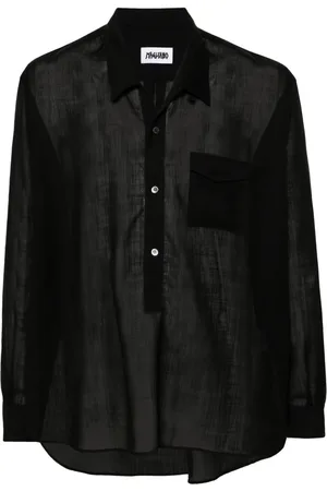 MAGLIANO Camisa Folk semitranslúcida