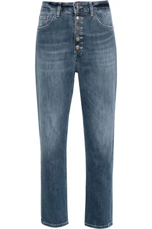 Dondup Vaqueros Koons capri de talle alto