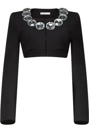 AREA Chaqueta corta con detalles de cristal