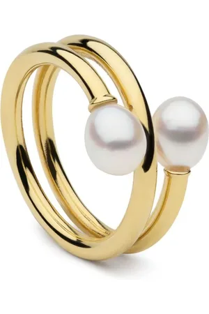 Autore Anillo Camille en oro amarillo de 9 ct con perla