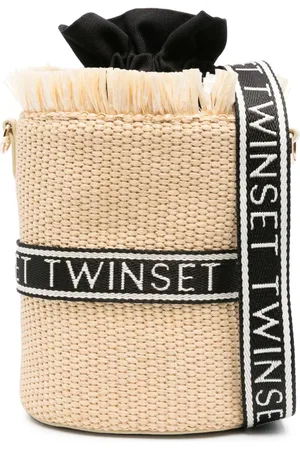 Twin-Set Bolso bombonera con ribete del logo