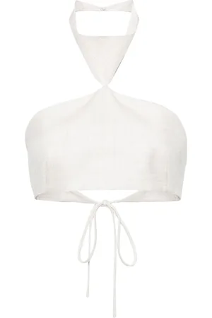 Serafini Top corto con cuello halter