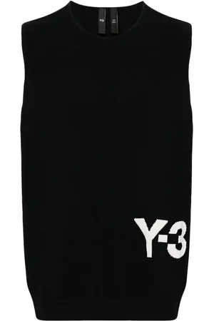 Y-3 Top sin mangas con logo en intarsia de x adidas