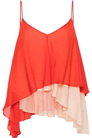 SEMICOUTURE Blusa a capas de dos tonos