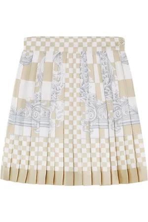 VERSACE Minifalda Barocco a cuadros