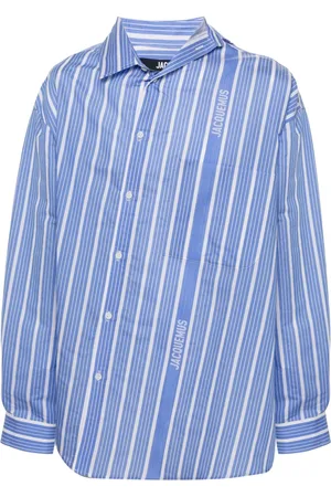 Jacquemus Camisa a rayas con logo