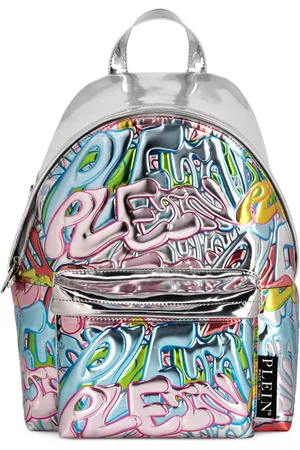 Philipp Plein Mochila Bombing Graffiti metalizada