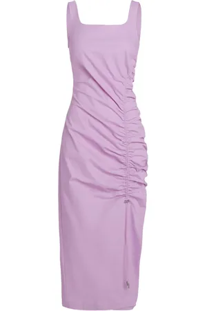 Karl Lagerfeld Vestido midi con detalle fruncido