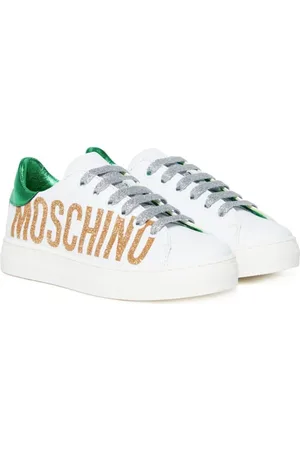 Moschino Zapatillas con logo y purpurina