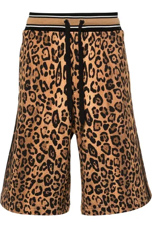 Dolce & Gabbana Pantalones cortos de chándal con motivo de guepardo