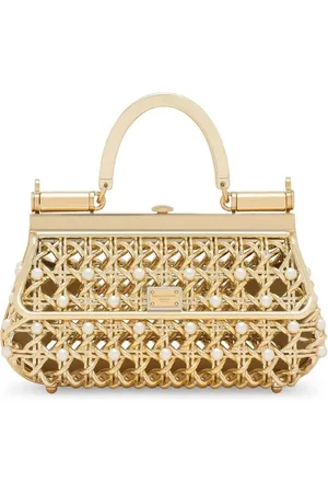 Dolce & Gabbana Bolso shopper con aplique de perlas