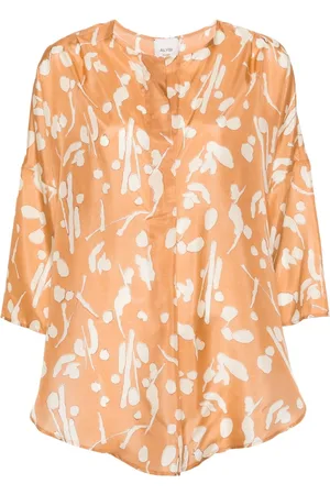 ALYSI Blusa con estampado abstracto