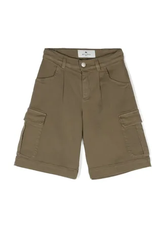 Etro Pantalones cortos cargo con bordado Pegaso