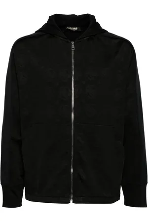Roberto Cavalli Sudadera con capucha y logo en jacquard
