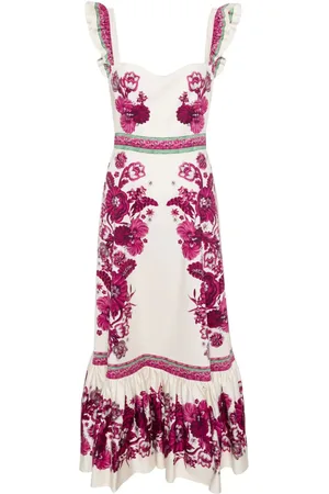 La DoubleJ Vestido largo Gingerbread con estampado floral