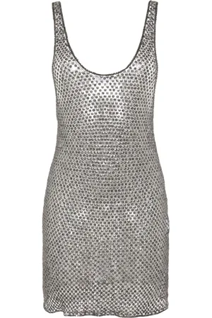 The Attico Vestido midi con lentejuelas