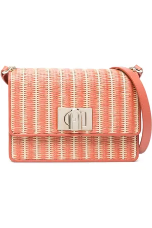 Furla Bolso de hombro de rafia 1927