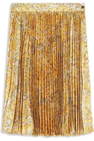 VERSACE Falda plisada con motivo Barocco
