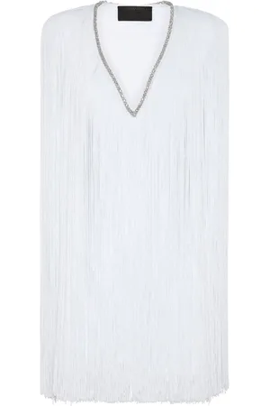 Philipp Plein Vestido corto con flecos