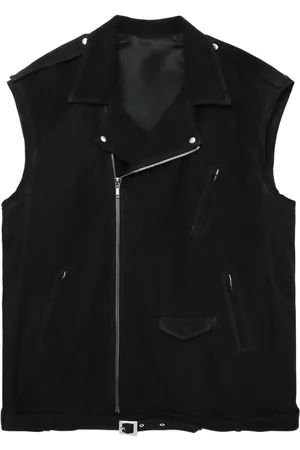Rick Owens Chaleco biker de cuero