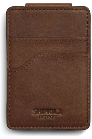 SHINOLA Tarjetero Navigator con clip magnético