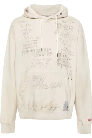 Maison Mihara Yasuhiro Sudadera con efecto envejecido