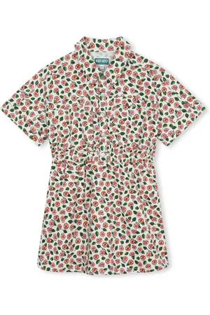 Kenzo Vestido camisero con estampado floral