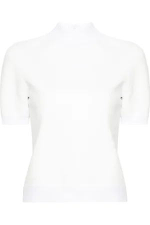 Tory Burch Camiseta con logo en relieve