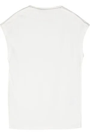 Closed Top sin mangas con cuello recto