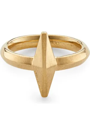 Jimmy Choo Anillo con acabado mate y logo grabado