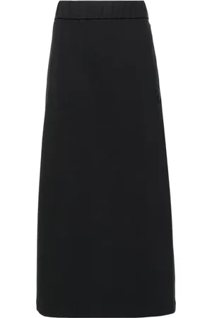 Moncler Falda midi con parche del logo